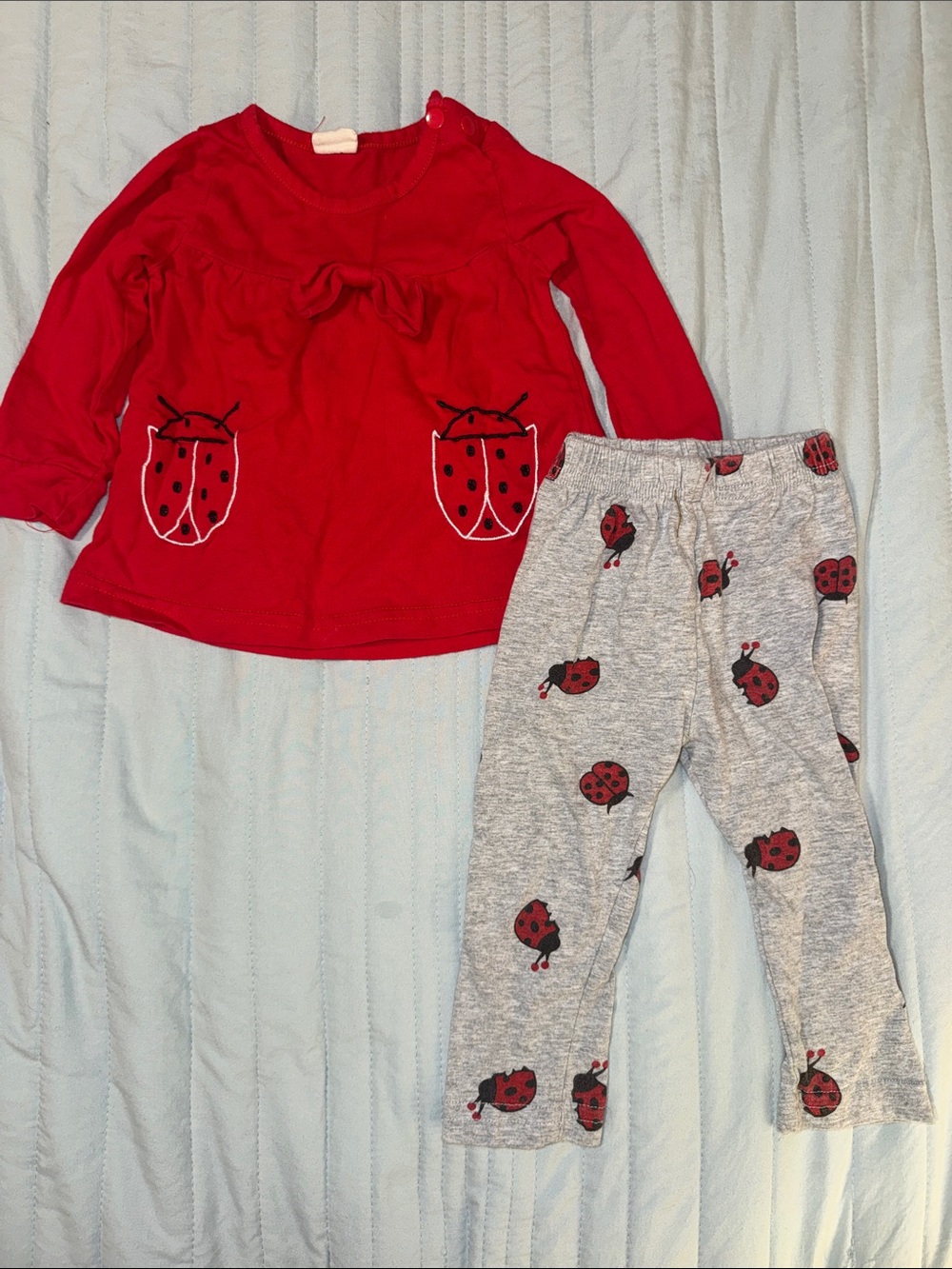 Cute Ladybug Matching Set